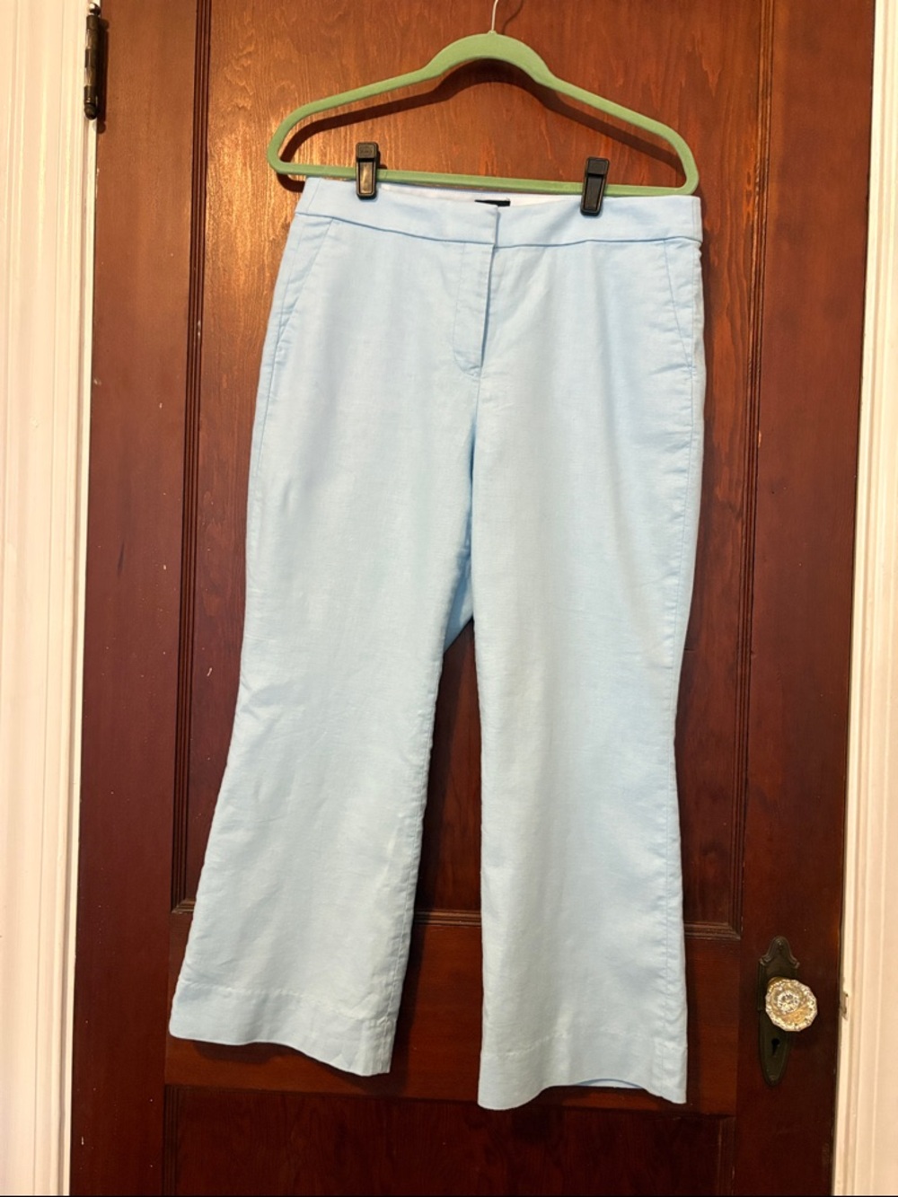 J. Crew Pale Blue Wide-Leg Pants